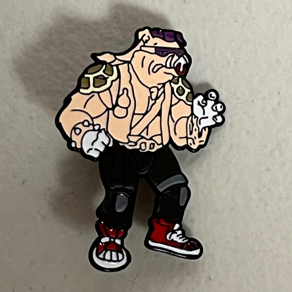 Teenage Mutant Ninja Turtles TMNT Bebop Enamel Pin Pins Hat Hats Streetwear 90s